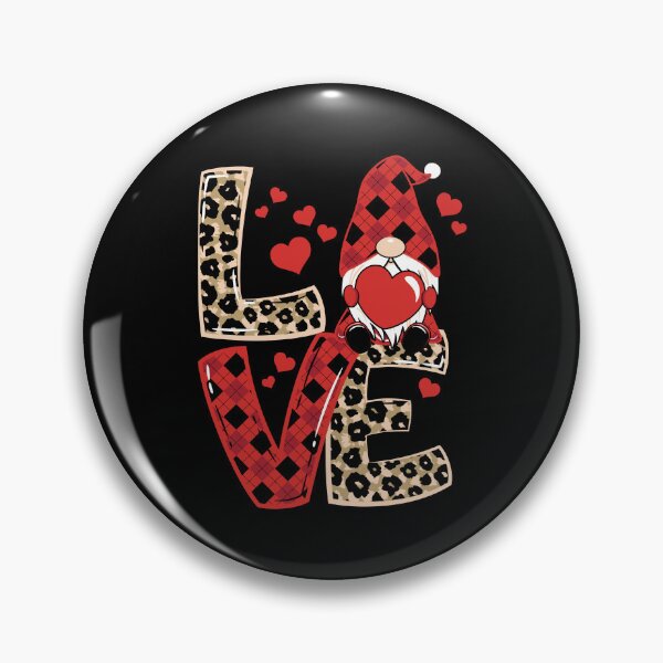 Artikelvorschau, Gnome Valentine Love Leopard Flannel – Valentinstag entworfen und verkauft von Smix Pixels.