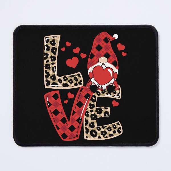 Item preview, Gnome Valentine Love Leopard Flannel  - Valentine's Day  designed and sold by Smix Pixels.