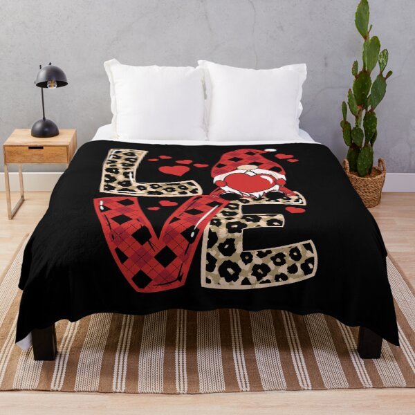 Item preview, Gnome Valentine Love Leopard Flannel - Valentine's Day designed and sold by Smix Pixels.