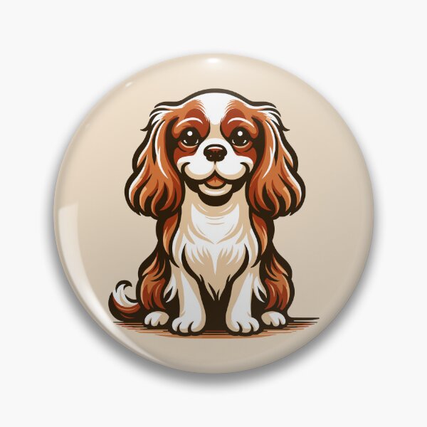 Item preview, Cavalier King Charles Spaniel  the Blenheim (brown and white) color 2 designed and sold by SteadyRolling.