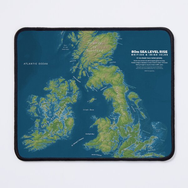 Item preview, British & Irish Isles Sea Level Rise designed and sold by Christopher Bretz.