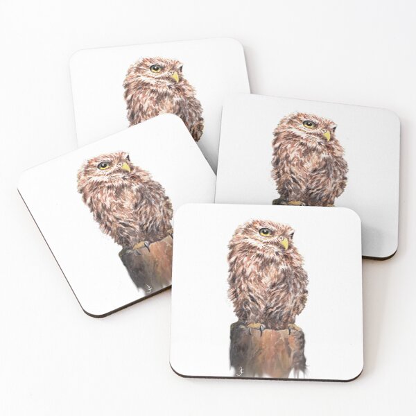 Item preview, Little owl mixed media painting for charity designed and sold by JayTCee.