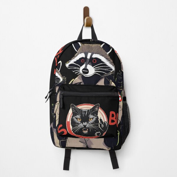 Item preview, CatsBusters raccoons funny designed and sold by KrisStoneski.