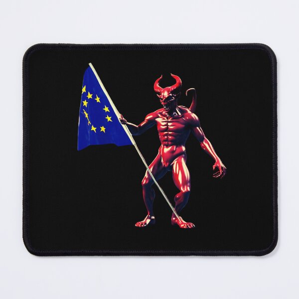 Item preview, Devil with a eu Flag Next Exit designed and sold by Aquillashop.