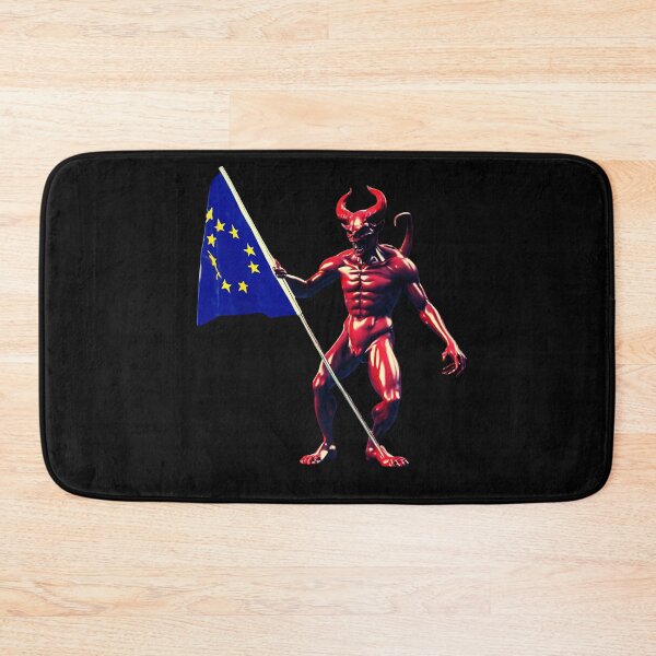 Item preview, Devil with a eu Flag Next Exit designed and sold by Aquillashop.