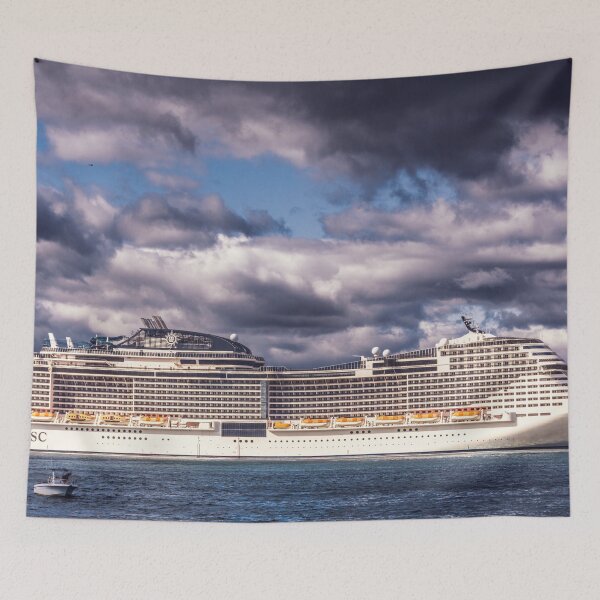 Item preview, MSC Meraviglia Docked in Portland Maine designed and sold by Debra Martz.