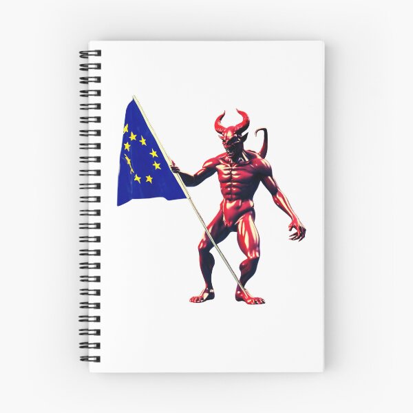 Item preview, Devil with a eu Flag Next Exit White designed and sold by Aquillashop.