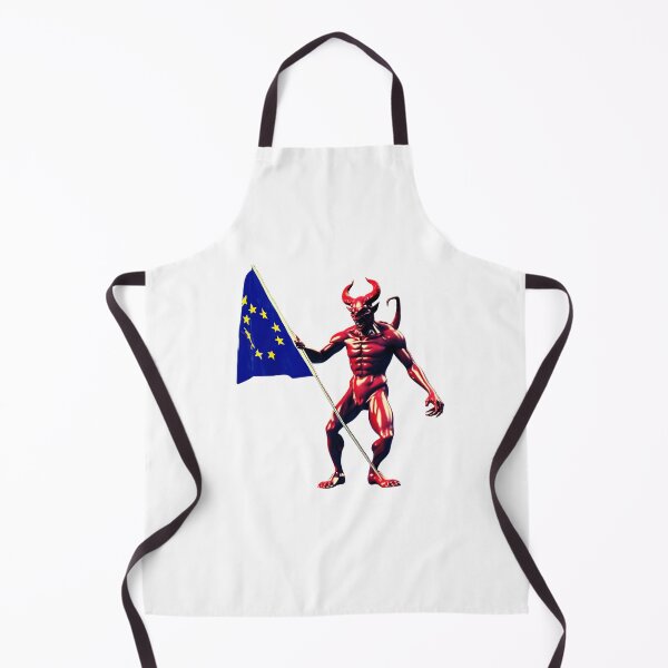 Item preview, Devil with a eu Flag Next Exit White designed and sold by Aquillashop.