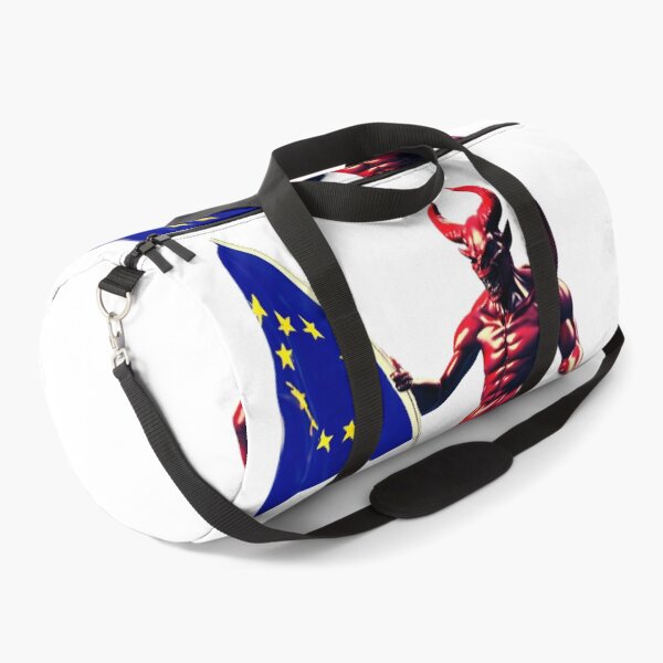 Item preview, Devil with a eu Flag Next Exit White designed and sold by Aquillashop.