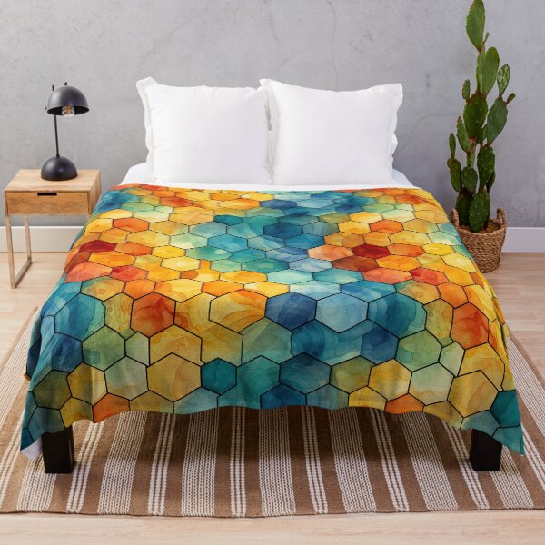 Item preview, Rainbow Mosaic Honeycomb 2 designed and sold by the-Nerdlings.