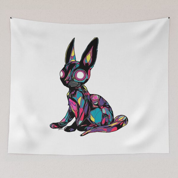 Item preview, Colorful psychedelic bunny designed and sold by TheRealmWithin.