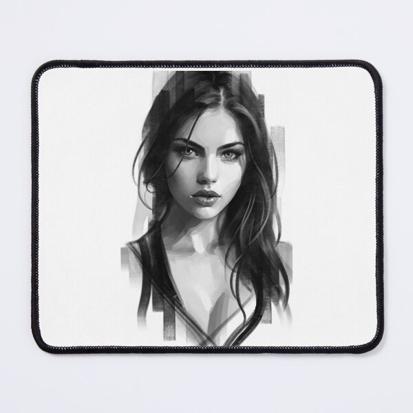 Item preview, Beautiful Black Haired Girl designed and sold by ArtCraftLab.