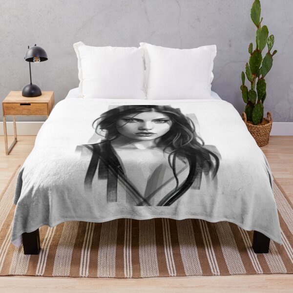Item preview, Beautiful Black Haired Girl designed and sold by ArtCraftLab.