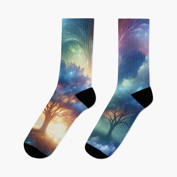 Item preview, Celestial Tree Canopy: Cosmic Dance of Nature designed and sold by ArtComixHaven.