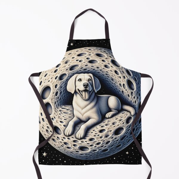 Item preview, A dog in the moon- Illusion designed and sold by AI-ArtOfScience.