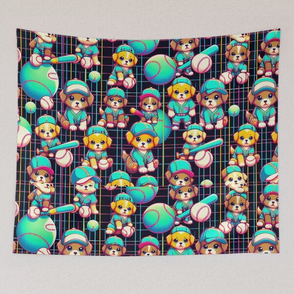 Item preview, Puppy baseball pattern designed and sold by Cord75.