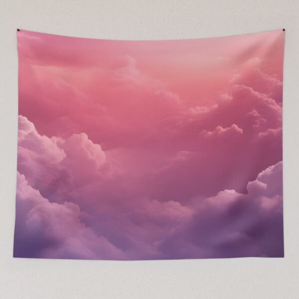Item preview, Lavender Dreamscape: Serene Cloudscape Abstract Work designed and sold by PleasingVisuals.