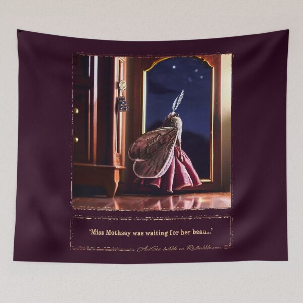 Item preview, (With text) 'Miss Mothsey was waiting for her beau...' designed and sold by ArtSea-Bubble.
