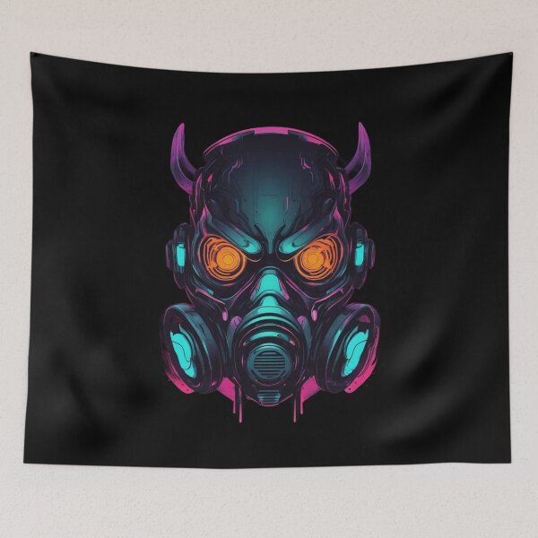 Item preview, Cyborg Demon Techno DJ, Cyberpunk Design designed and sold by Burn-Ego.