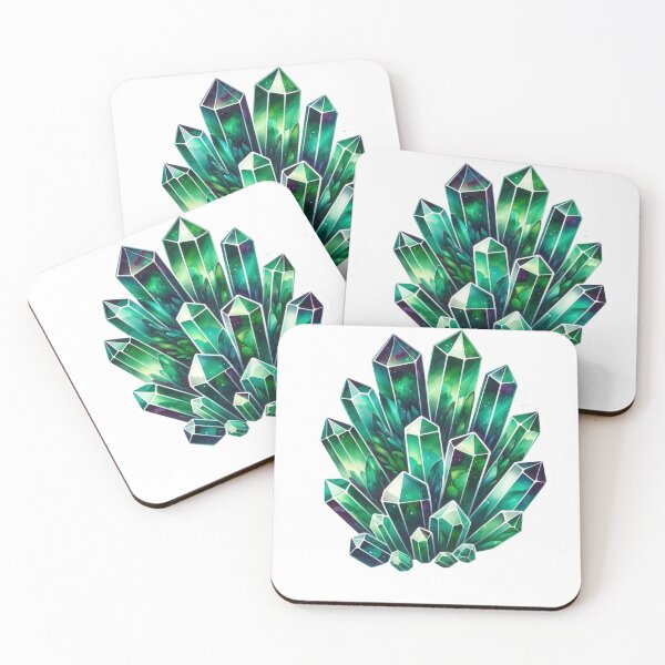 Item preview, Green Crystal Gemstone Sticker designed and sold by mymagicstoreus.