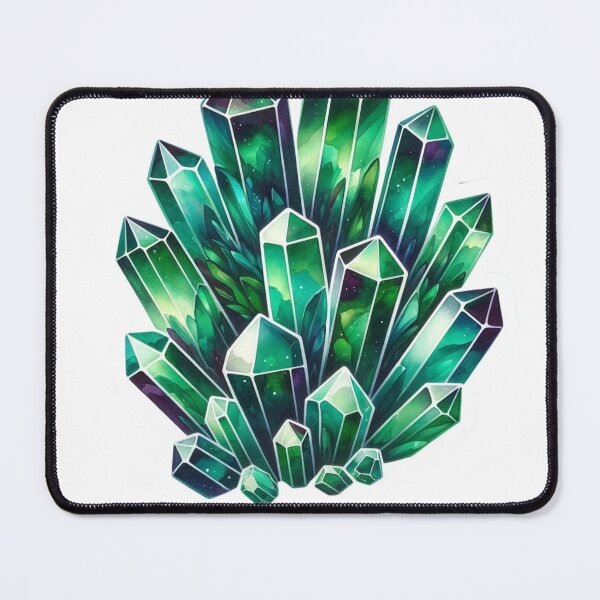 Item preview, Green Crystal Gemstone Sticker designed and sold by mymagicstoreus.