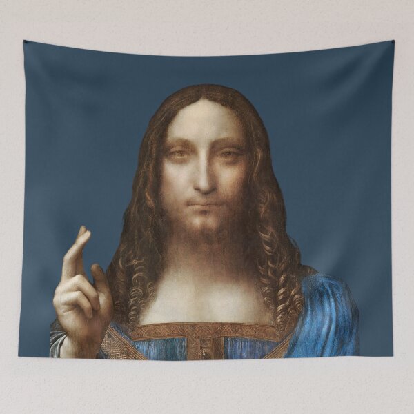 Item preview, Jesus da Vinci Savior of the World Salvator Mundi Leonardo da Vinci designed and sold by AMDG Line.