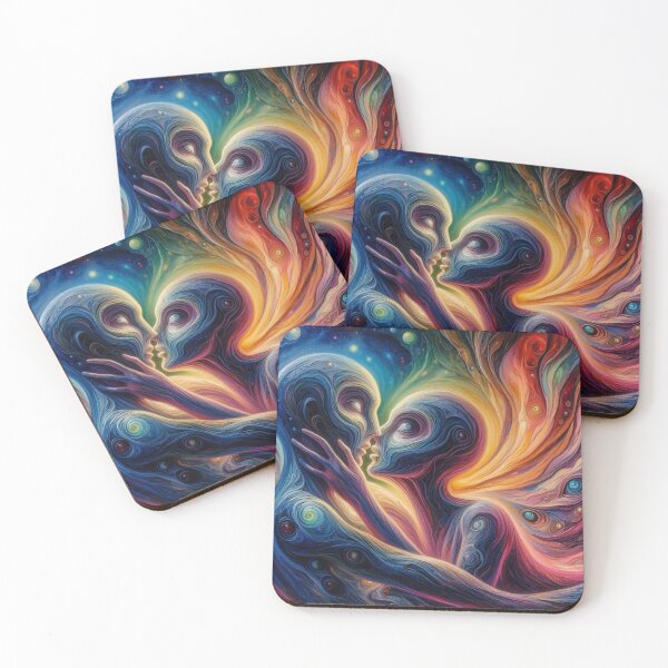 Item preview, Abstract couple kissing  designed and sold by LindaV44.