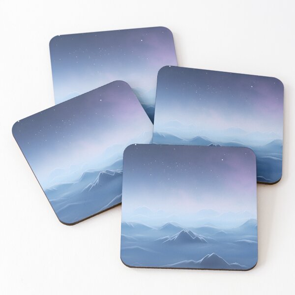 Item preview, Starry Silence: Midnight Mountains Over the Peaks designed and sold by PleasingVisuals.