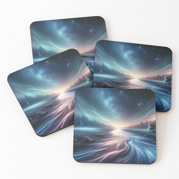 Item preview, Stellar Dreams: Cosmic River at Dusk designed and sold by ArtComixHaven.
