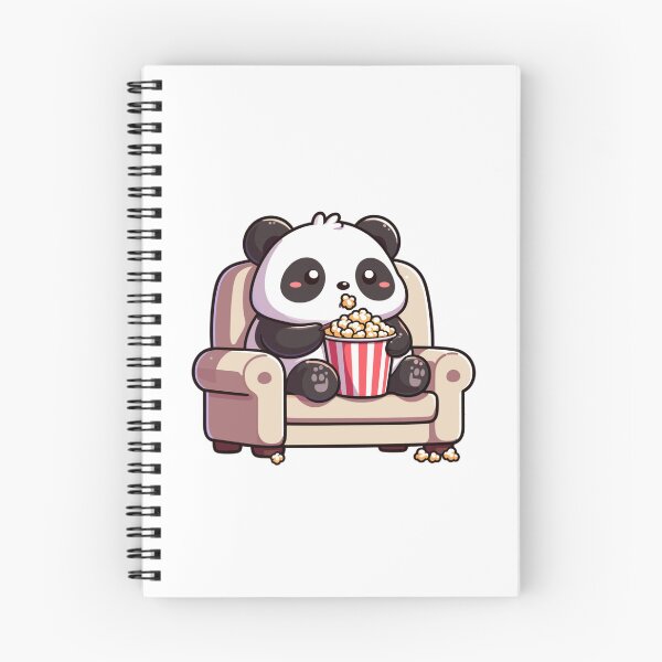 Item preview, Panda Watching Netflix And Eating Popcorn designed and sold by SweetDoodleBug.