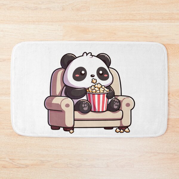 Item preview, Panda Watching Netflix And Eating Popcorn designed and sold by SweetDoodleBug.