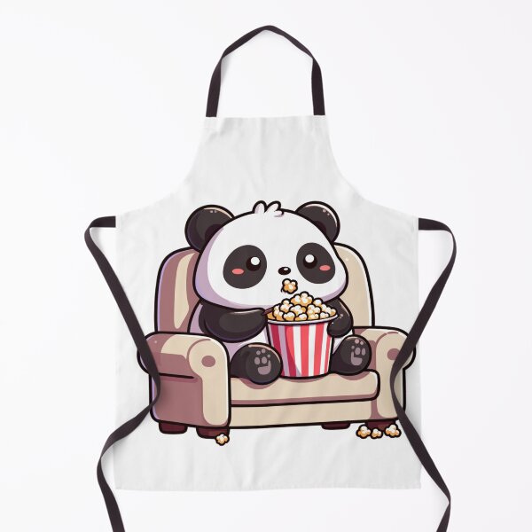 Item preview, Panda Watching Netflix And Eating Popcorn designed and sold by SweetDoodleBug.