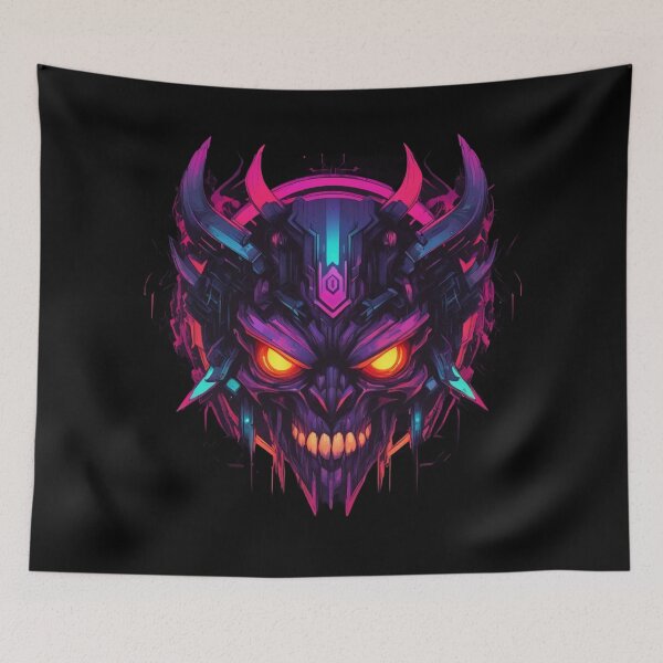 Item preview, Cybernetic Demon Face, Cyberpunk Design designed and sold by Burn-Ego.