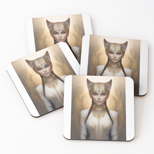 Item preview, Art Deco Beautiful Cat Woman designed and sold by JoyPhotoArt.