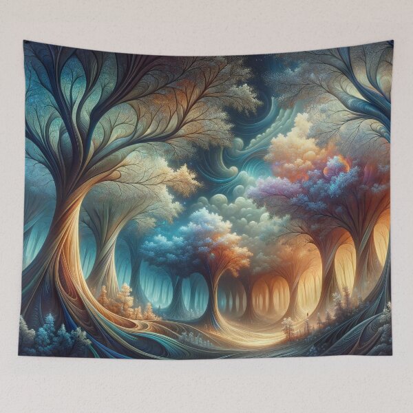 Item preview, Cosmic Canopy: Arboreal Dreamscape Vortex designed and sold by ArtComixHaven.
