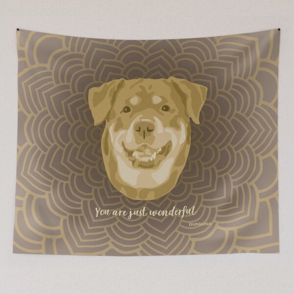 Item preview, Rottweiler Brown Smiling Face "Your are just wonderful" designed and sold by DuFauna.