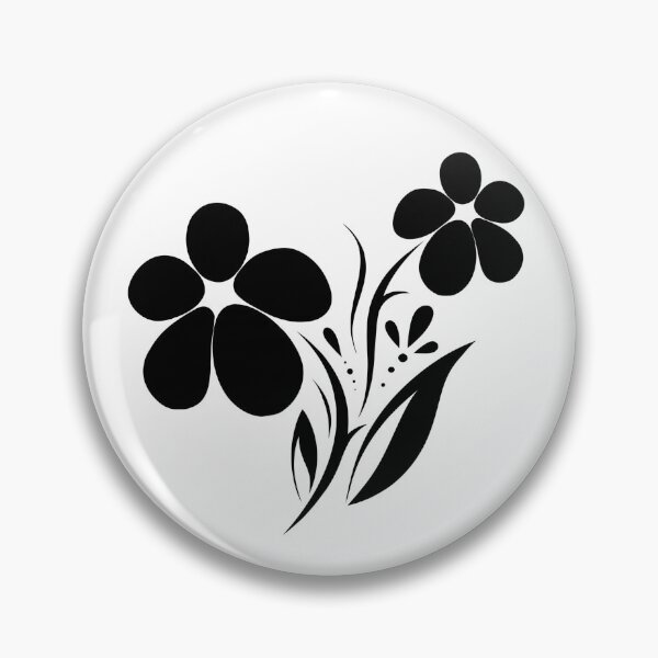 Item preview, Black Flower Design designed and sold by spiralbella.