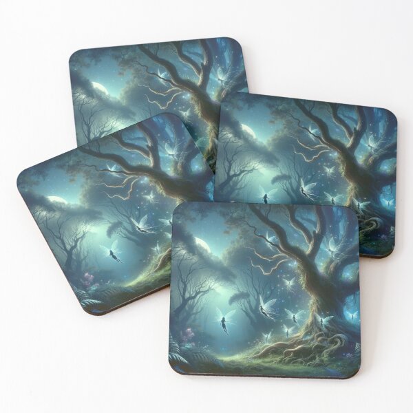 Item preview, Mystical Moonlit Fairy Forest designed and sold by SunkenCost.
