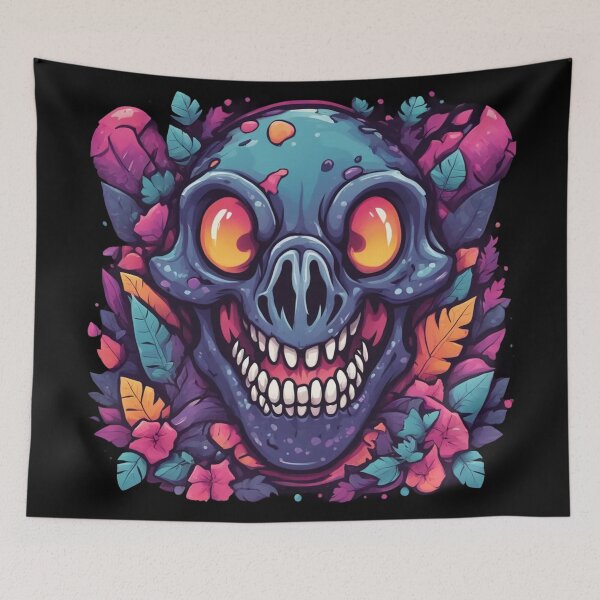 Item preview, Crazy Zombie Dino Skull, Weird Bones designed and sold by Burn-Ego.