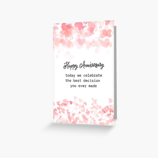 Item preview, Fun Teasy Anniversary Wish - Today we celebrate the best decision you ever made designed and sold by Meg Mango.
