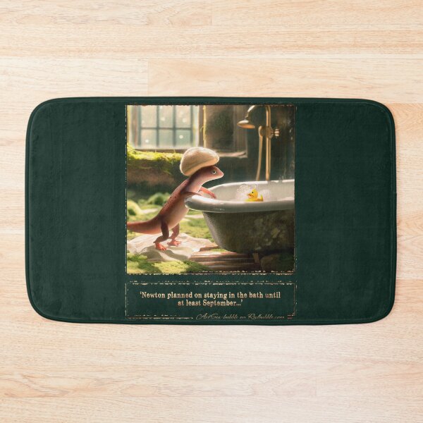 Item preview, (With text) 'Newton planned on staying in the bath until at least September...' designed and sold by ArtSea-Bubble.