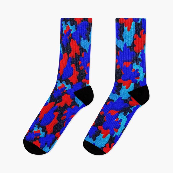 Item preview, Camo Urban Vibrant City 3D Red Blue Pattern designed and sold by SteadyRolling.