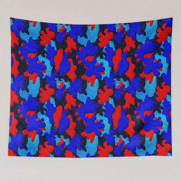 Item preview, Camo Urban Vibrant City 3D Red Blue Pattern designed and sold by SteadyRolling.