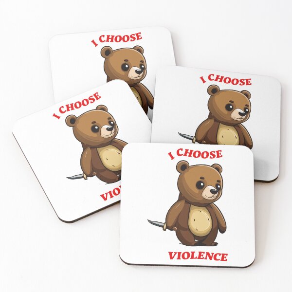 Item preview, I Choose Violence Bear designed and sold by JJFGraphics.