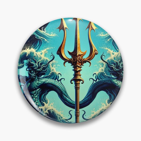Item preview, Trident's Triumph: Poseidon's Emblem Amidst the Waves designed and sold by EnricoGimenez.