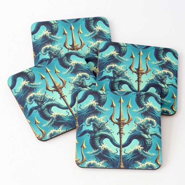 Item preview, Trident's Triumph: Poseidon's Emblem Amidst the Waves designed and sold by EnricoGimenez.