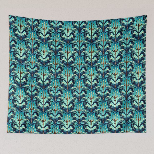 Item preview, Trident's Triumph: Poseidon's Emblem Amidst the Waves designed and sold by EnricoGimenez.