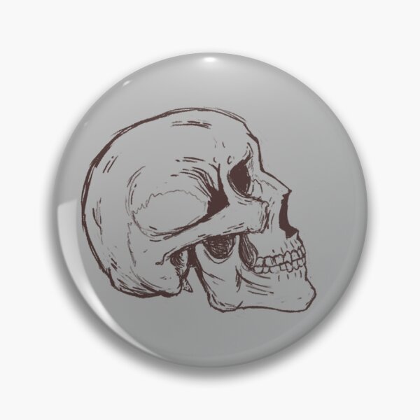 Item preview, Sketch of a skull designed and sold by Mosswellmakes.
