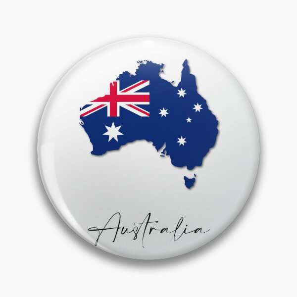 Item preview, Australia Country Map and Flag Canberra Sydney designed and sold by dk-design85.