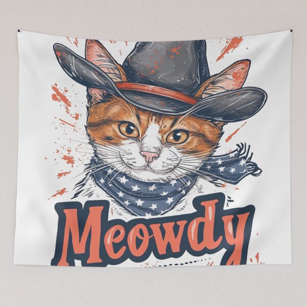 Artikelvorschau, Meowdy Cowboy entworfen und verkauft von GoverArt.
